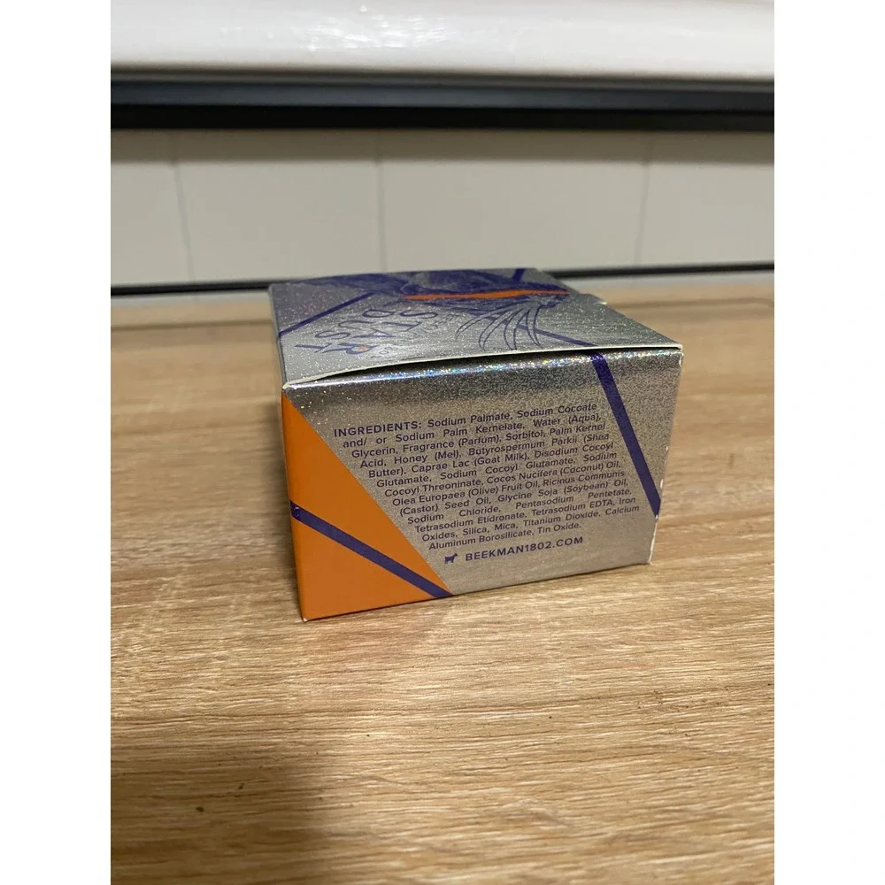 Beekman 1802 Star Dust Gemstone Bar Soap 8oz Goat Milk White Musk Jasmine Tea